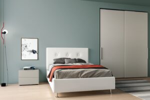 camera singola bianca minimal